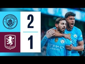 Manchester City bate Aston Villa por 2 a 1 com gol nos acréscimos de Matheus Nunes, ganhando fôlego na briga pela Champions. Veja o resumo!