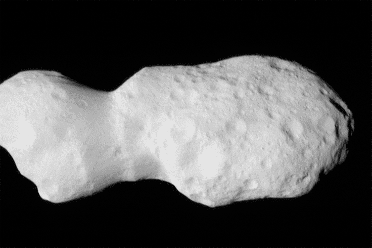 Imagem do asteroide Donaldjohanson capturada pela sonda Lucy da NASA