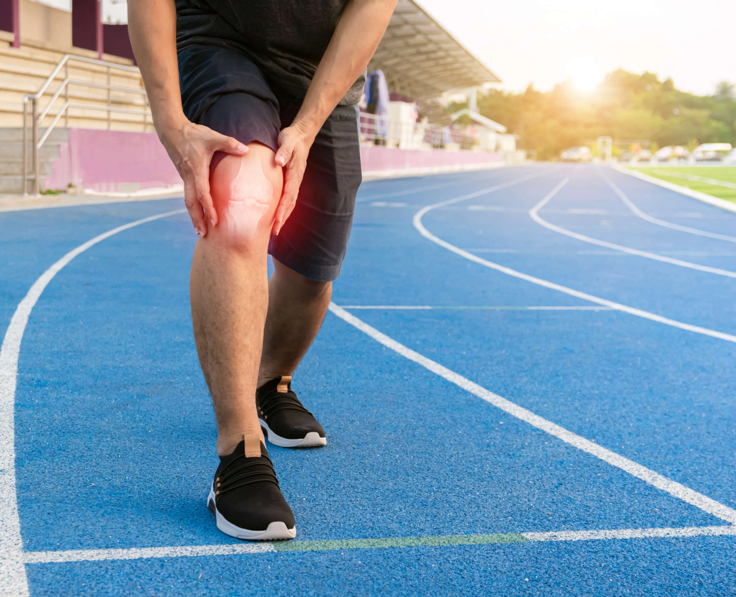 atleta com tendinite patelar